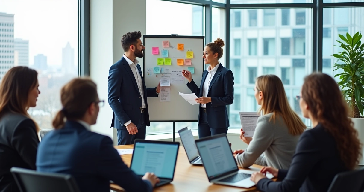 Treinamento prático de vendas consultivas em ambiente empresarial. 